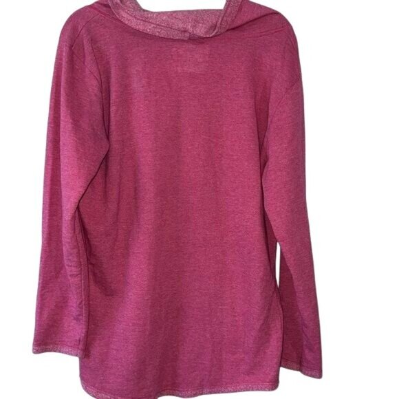 Hanes Womens Pink Hooded Sweatshirt L - Picture 8 of 10